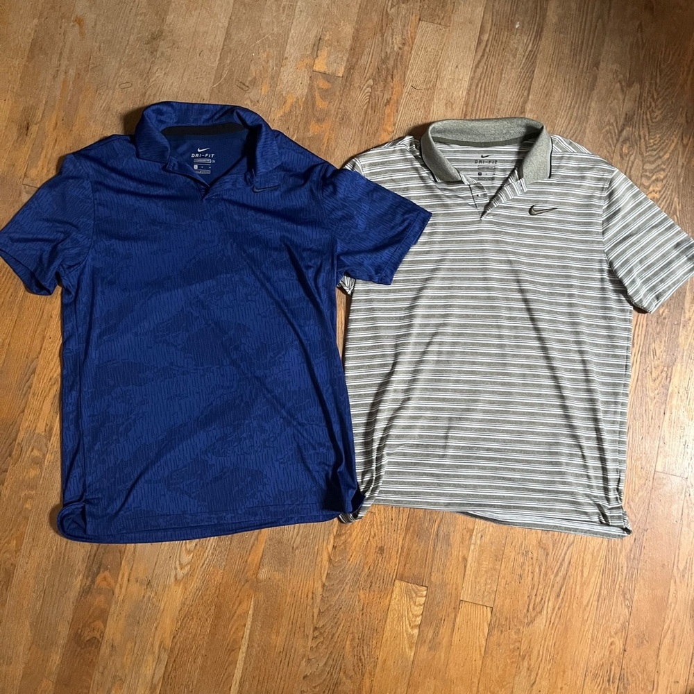 Bundle of 2 NIKE Dri-Fit polo shirts sz M